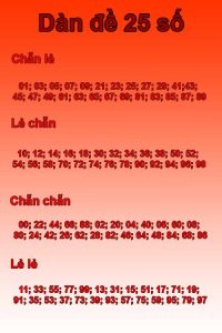 dàn đề chẵn lẻ